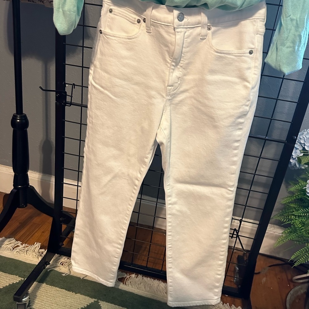 J. Crew Women's Ankle Jeans in Crisp White